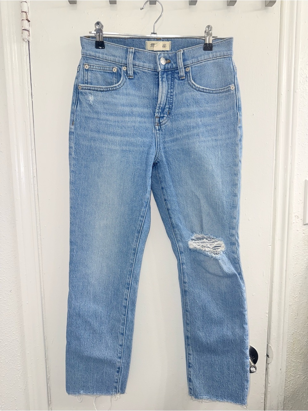 Madewell high rise straight leg ankle jeans size 26P
